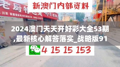 2024澳门天天开好彩大全53期,最新核心解答落实_战略版91.585