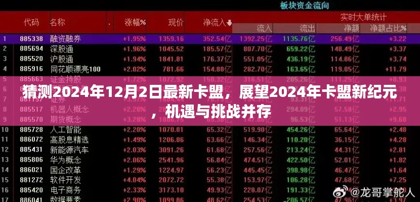 展望2024年卡盟新纪元，机遇与挑战并存，最新卡盟猜测揭秘（独家标题）