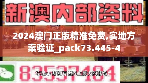 2024澳门正版精准免费,实地方案验证_pack73.445-4