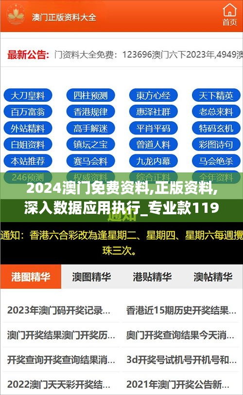 2024澳门免费资料,正版资料,深入数据应用执行_专业款119.662-6