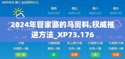 2024年管家婆的马资料,权威推进方法_XP73.176