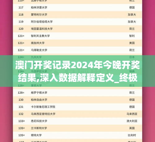 澳门开奖记录2024年今晚开奖结果,深入数据解释定义_终极版7.846