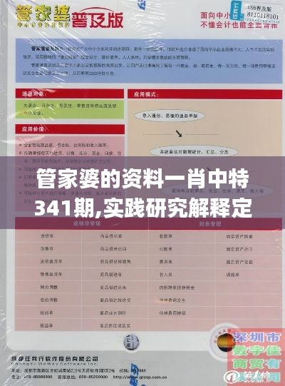 管家婆的资料一肖中特341期,实践研究解释定义_SP2.109