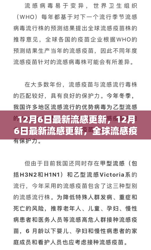 全球流感疫情最新动态，应对策略与最新动态（12月6日更新）