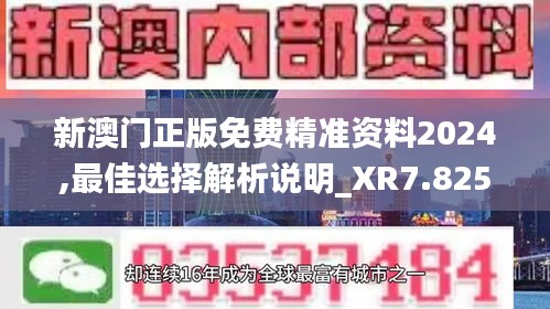 新澳门正版免费精准资料2024,最佳选择解析说明_XR7.825