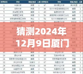 猜测2024年12月9日厦门热门限号，限号风云中的温情一日——厦门，2024年12月9日