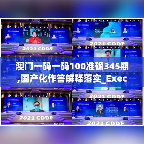 澳门一码一码100准确345期,国产化作答解释落实_Executive5.306