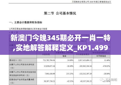 新澳门今晚345期必开一肖一特,实地解答解释定义_KP1.499