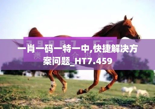 一肖一码一特一中,快捷解决方案问题_HT7.459