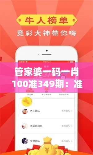 管家婆一码一肖100准349期：准确度的追求与现实