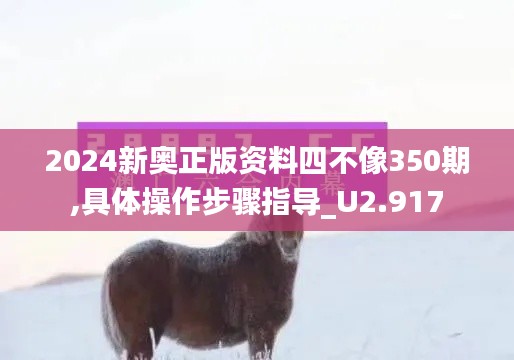 2024新奥正版资料四不像350期,具体操作步骤指导_U2.917