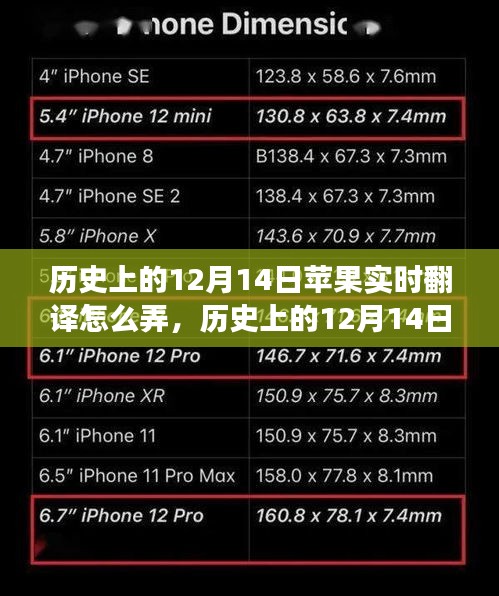 苹果实时翻译发展历程，历史上的12月14日回顾与探索