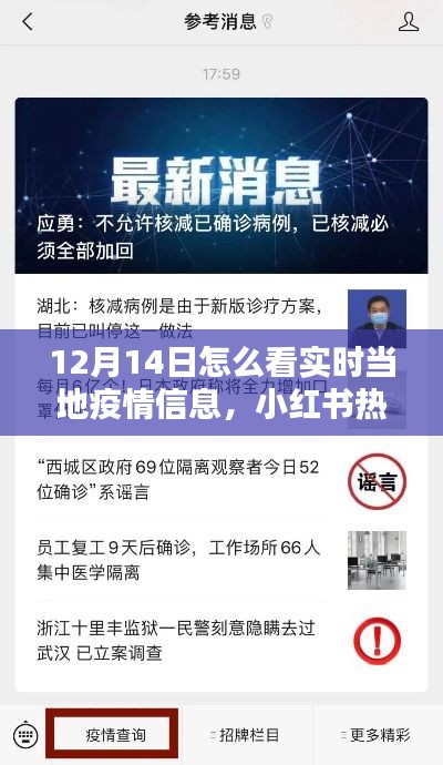 掌握最新动态！小红书热门推荐揭秘如何轻松获取当地疫情实时信息——以12月14日为例