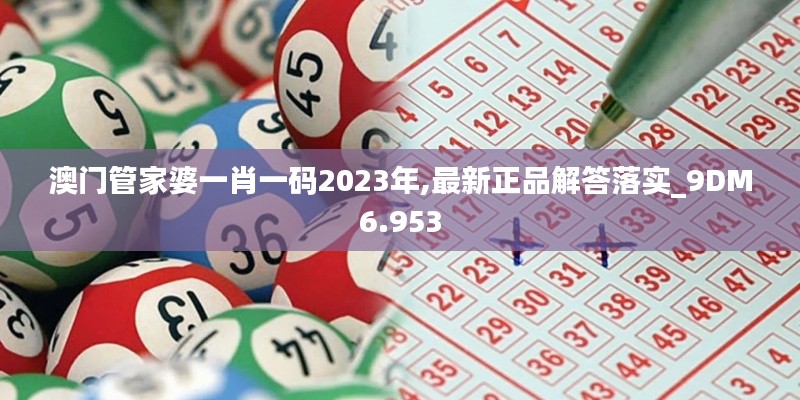 澳门管家婆一肖一码2023年,最新正品解答落实_9DM6.953