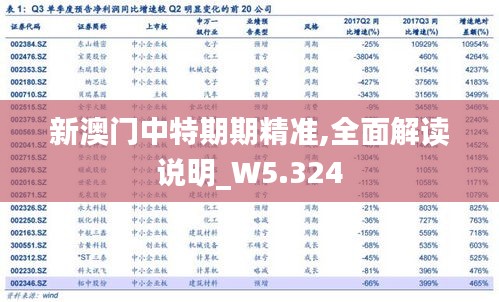 新澳门中特期期精准,全面解读说明_W5.324