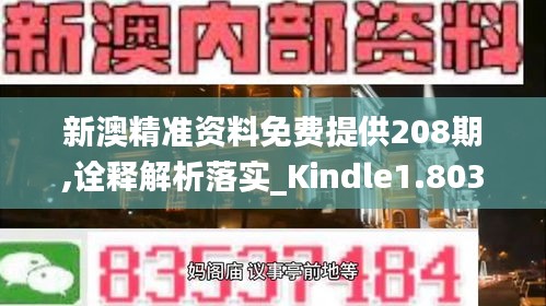 新澳精准资料免费提供208期,诠释解析落实_Kindle1.803