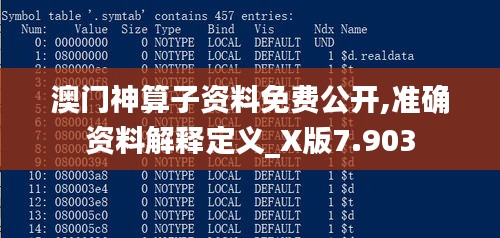 澳门神算子资料免费公开,准确资料解释定义_X版7.903