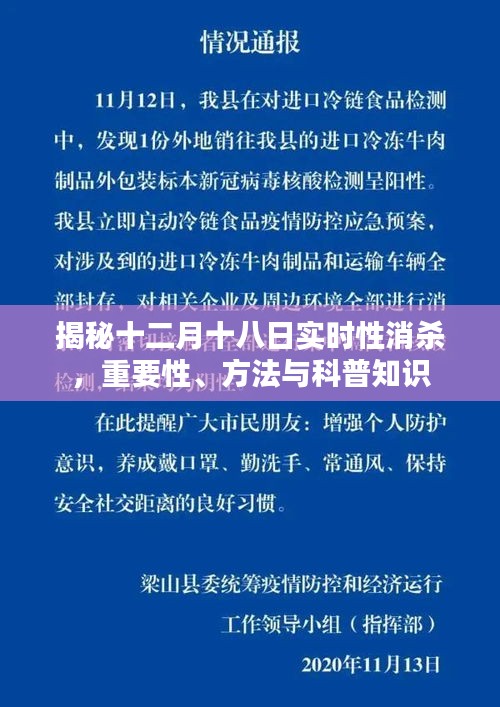 揭秘十二月十八日实时消杀，重要性、方法与科普知识详解