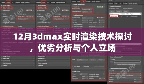 12月3dmax实时渲染技术，深度探讨、优劣分析以及我的立场