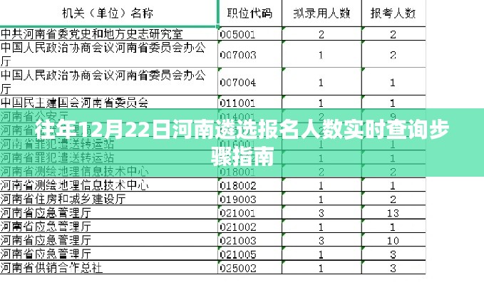 河南遴选报名人数实时查询步骤指南，历年12月22日数据汇总