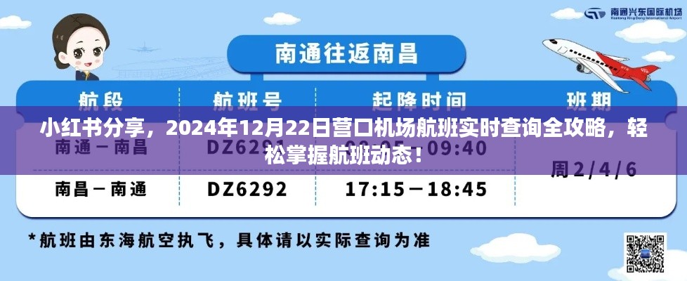 小红书分享，营口机场航班实时查询全攻略，轻松掌握航班动态（2024年12月22日）