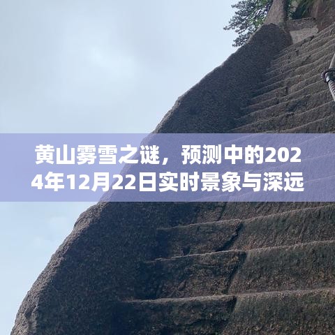 黄山雾雪之谜，2024年12月22日实时景象与深远影响的探索