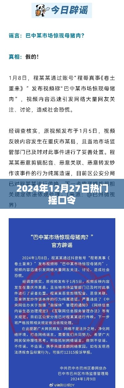 2024年12月27日热门摇口令集锦