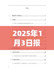 热门视频报告，揭秘未来趋势，洞悉行业动态（2025年1月3日）