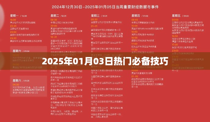 『2025年元旦热门技巧大揭秘』