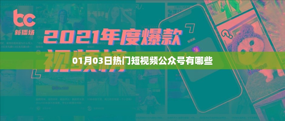 热门短视频公众号推荐，精选榜单（01月03日）