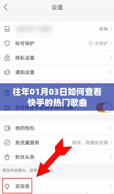 快手热门歌曲查看攻略，01月03日榜单解析