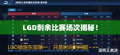 LGD剩余比赛场次揭秘！