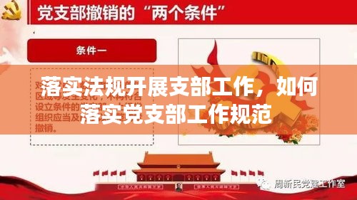 落实法规开展支部工作，如何落实党支部工作规范 