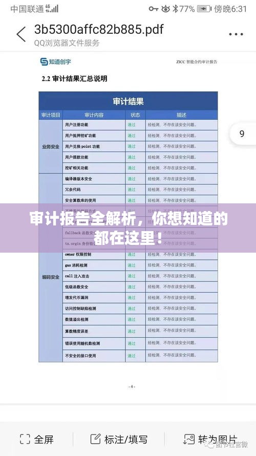 审计报告全解析，你想知道的都在这里！