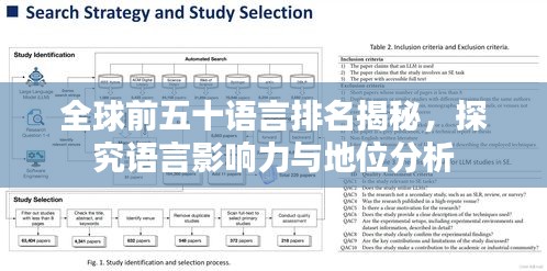 全球前五十语言排名揭秘，探究语言影响力与地位分析