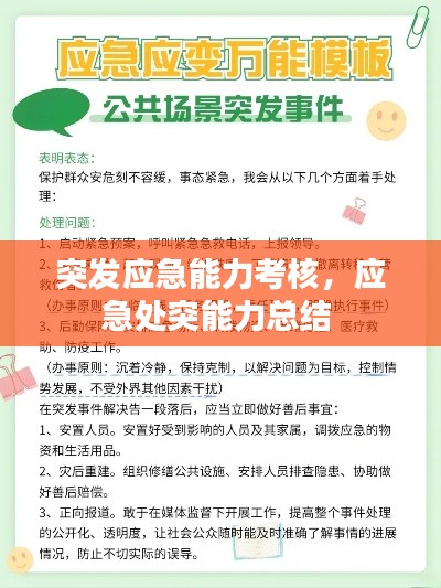 突发应急能力考核，应急处突能力总结 