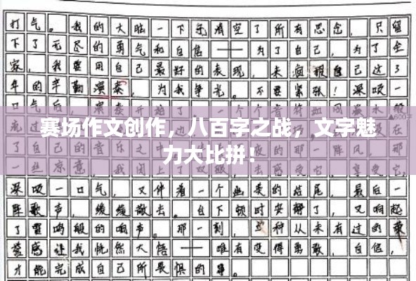 赛场作文创作，八百字之战，文字魅力大比拼！